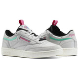 MEN'S REEBOK CLUB C 85 RAD SKULL GREY / BRIGHT EMERALD / RADICAL PINK / CHALK