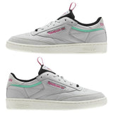 MEN'S REEBOK CLUB C 85 RAD SKULL GREY / BRIGHT EMERALD / RADICAL PINK / CHALK