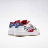 MEN'S REEBOK CLUB C 85 SHOES WHITE / VITAL BLUE / PRIMAL RED