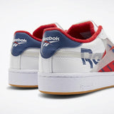 MEN'S REEBOK CLUB C 85 SHOES WHITE / VITAL BLUE / PRIMAL RED