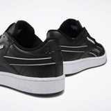 MEN'S REEBOK CLUB C REVENGE PLUS SHOES BLACK / WHITE / COLD GREY 2