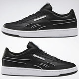 MEN'S REEBOK CLUB C REVENGE PLUS SHOES BLACK / WHITE / COLD GREY 2