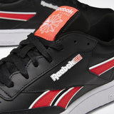 MEN'S REEBOK CLUB C REVENGE PLUS SHOES BLACK / WHITE / NEON RED