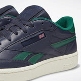 MEN'S REEBOK CLUB C REVENGE PLUS SHOES REEBOK NAVY / GREEN / CHALK