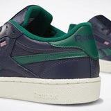 MEN'S REEBOK CLUB C REVENGE PLUS SHOES REEBOK NAVY / GREEN / CHALK