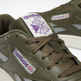 MEN'S REEBOK CLUB C REVENGE PLUS SHOES ARMY GREEN / TRUE GREY / PURPLE