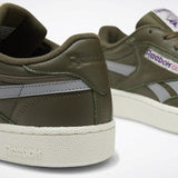 MEN'S REEBOK CLUB C REVENGE PLUS SHOES ARMY GREEN / TRUE GREY / PURPLE