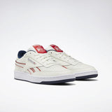 MEN'S REEBOK CLUB C REVENGE PLUS SHOES CHALK / NAVY / RED / WHITE