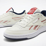 MEN'S REEBOK CLUB C REVENGE PLUS SHOES CHALK / NAVY / RED / WHITE