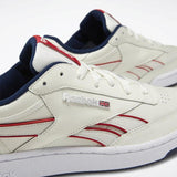 MEN'S REEBOK CLUB C REVENGE PLUS SHOES CHALK / NAVY / RED / WHITE