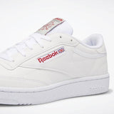 MEN'S REEBOK CLUB CLASSIC 85 SHOES WHITE / SKULL GREY / RED / BLK