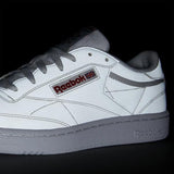 MEN'S REEBOK CLUB CLASSIC 85 SHOES WHITE / SKULL GREY / RED / BLK