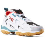 MEN'S REEBOK DMX SERIES 1600 WHITE / BLACK / NEON RED / MIST