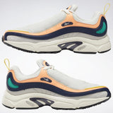 MEN'S REEBOK DAYTONA DMX SHOES CHALK / SAND STONE / NAVY