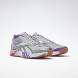 MEN'S REEBOK FUTSAL FUSION R58 SHOES SKULL GREY / TRUE GREY 4 / WHITE