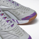 MEN'S REEBOK FUTSAL FUSION R58 SHOES SKULL GREY / TRUE GREY 4 / WHITE