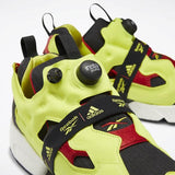 MEN'S REEBOK INSTAPUMP FURY BOOST SHOES BLACK / HYPERGREEN / RBK RED