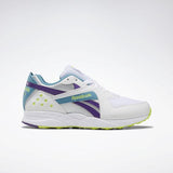 MEN'S REEBOK PYRO SHOES WHITE / LIME / PURPLE / TURQUOISE