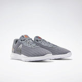 MEN'S REEBOK DART SHOES COLD GREY 4 / WHITE / FIERY ORANGE