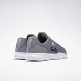 MEN'S REEBOK DART SHOES COLD GREY 4 / WHITE / FIERY ORANGE