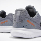 MEN'S REEBOK DART SHOES COLD GREY 4 / WHITE / FIERY ORANGE