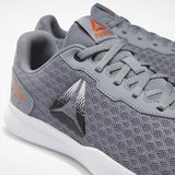 MEN'S REEBOK DART SHOES COLD GREY 4 / WHITE / FIERY ORANGE