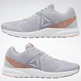 MEN'S REEBOK ENDLESS ROAD SHOES COLD GREY 2 / COLD GREY 4 / FIERY ORANGE