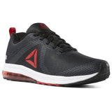 MEN'S REEBOK JET DASHRIDE 6.0 BLACK / ASH GREY / PRIMAL RED