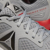 MEN'S REEBOK PREMIERE ROAD SHOES TRUE GREY 4 / WHITE / PRIMAL RED