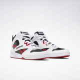 MEN'S REEBOK ROYAL BB4500 HI SHOES WHITE / BLACK / EXCELLENT RED