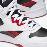 MEN'S REEBOK ROYAL BB4500 HI SHOES WHITE / BLACK / EXCELLENT RED