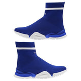 MEN'S REEBOK SOCK RUN_R SKULL GREY / WHITE / BLUE MOVE / CAROTENE