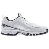 MEN'S REEBOK RIDGERIDER LEATHER 4E WHITE / COLLEGIATE NAVY