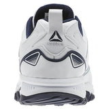 MEN'S REEBOK RIDGERIDER LEATHER 4E WHITE / COLLEGIATE NAVY