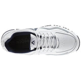 MEN'S REEBOK RIDGERIDER LEATHER 4E WHITE / COLLEGIATE NAVY
