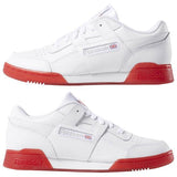 MEN'S REEBOK WORKOUT PLUS WHITE-ICE / CARBON / RED
