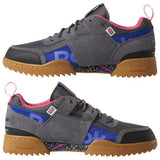 MEN'S REEBOK WORKOUT PLUS RIPPLE ALTERED ASH GREY / PINK / GOLD / PURPLE